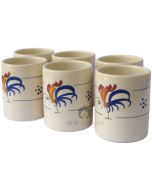 Set Bicchieri Cilindrici Senza Manico Gallo 