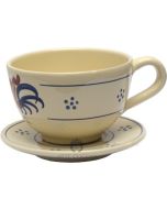Set Tazza da Latte con Piattino Gallo