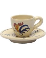 Set Tazza da Caffè con Piattino Gallo