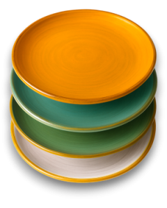 Flacher Teller Terre Antiche 20 cm 