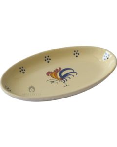 Ovale Servierplatte Hahn