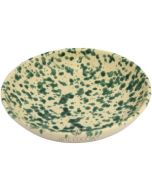 Große Schale Terre Antiche 20 cm – Gesprenkelte Grüne Spritzer