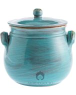 Türkisfarbener Bauchiger Tontopf Terre Antiche-20