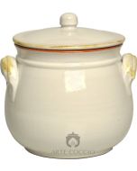 Weißer Bauchiger Tontopf Terre Antiche-24