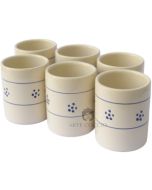 Set Zylindrischer Gläser Ohne Henkel Sternen