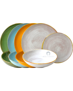 Set Piatti dal Design Elegante in Terracotta - 3 pezzi