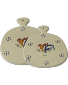Set Taglieri/Sottopentola Gallo