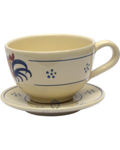 Set Tazza da Latte con Piattino Gallo