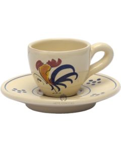 Set Tazza da Caffè con Piattino Gallo